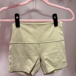 Lululemon Athletica Light Cream Athletic Shorts